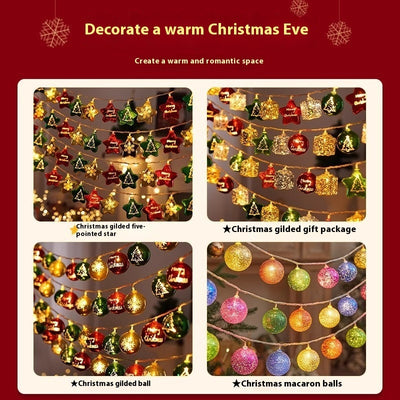 Electroplating Ball Colored Lights String Christmas Tree XINGX Pendant